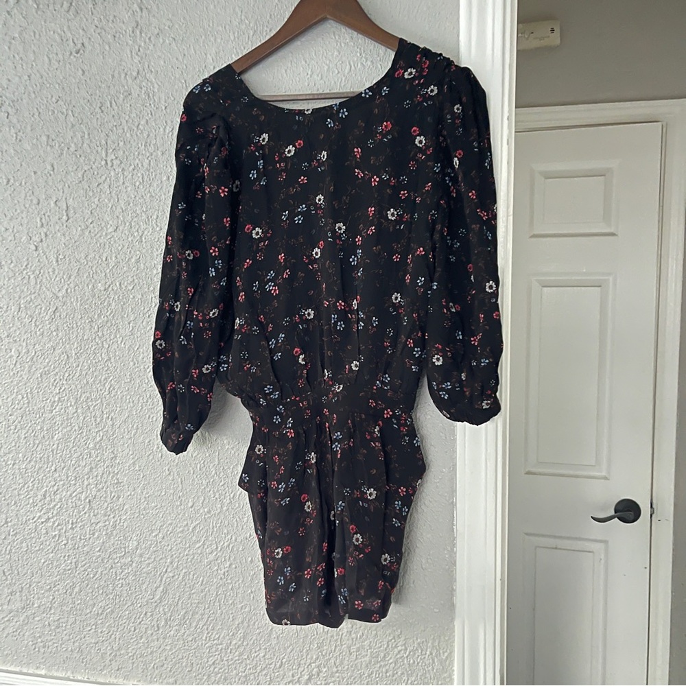 Olivaceous women’s floral romper black S NWT - Picture 4 of 6